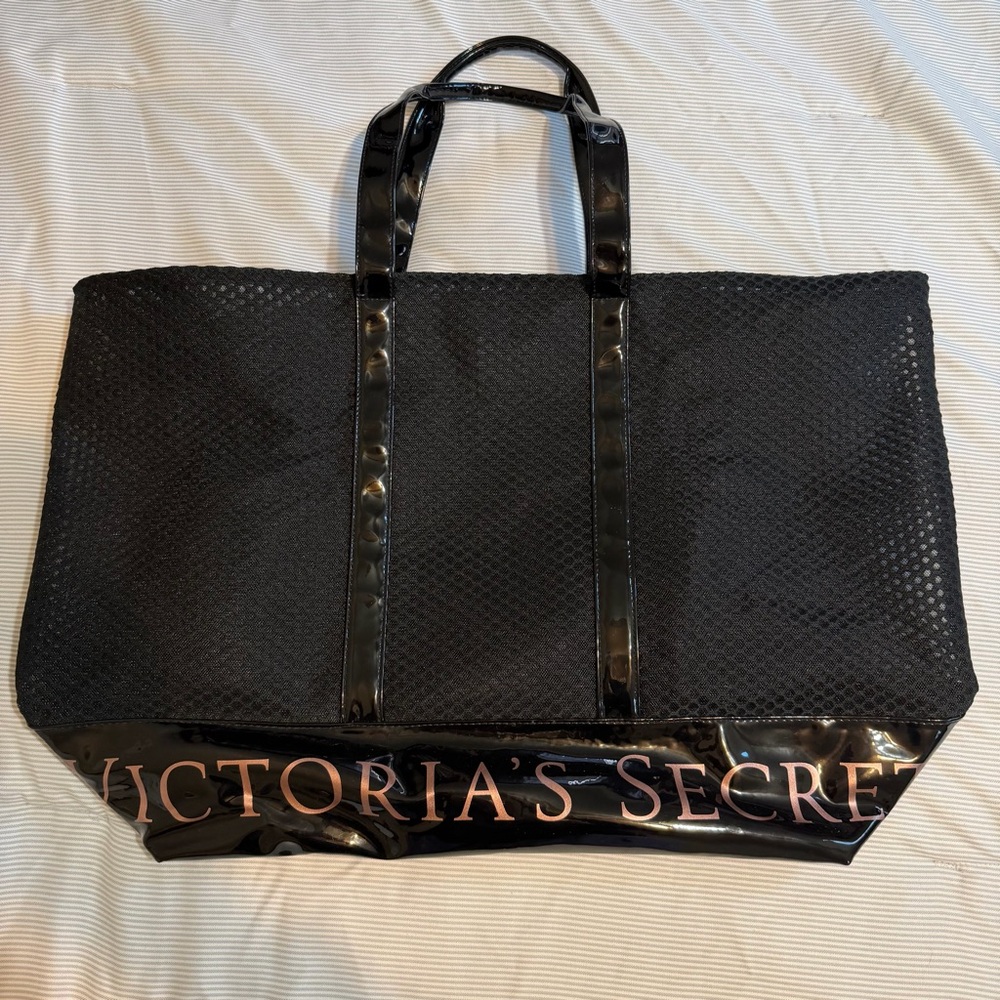 Victoria's Secret Black Mesh Tote
